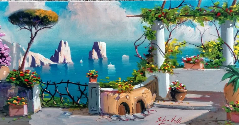 Is the Sea of Capri a Modern Painting: Art or Classic Beauty