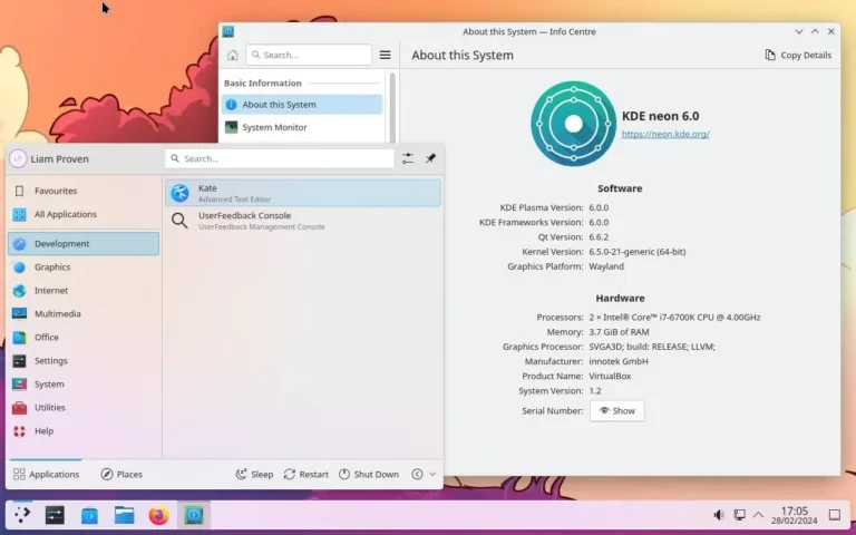 AlmaLinux KDE Install: Desktop with KDE Plasma